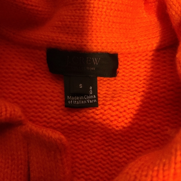 J Crew Orange Cardigan Sweater - Picture 2 of 3